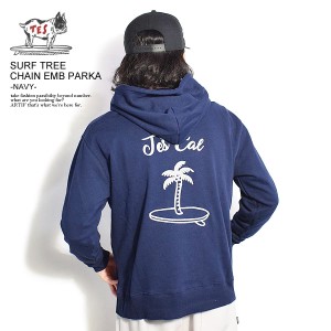 The Endless Summer エンドレスサマー TES SURF TREE CHAIN EMB PARKA -NAVY- メンズ パーカー 送料無料 ストリート tes atftps