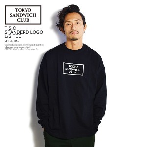 TOKYO SANDWICH CLUB トウキョウサンドウィッチクラブ T.S.C-STANDERD LOGO L/S TEE -BLACK- メンズ Tシャツ ストリート atftps