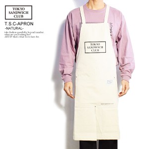 TOKYO SANDWICH CLUB トウキョウサンドウィッチクラブ T.S.C-APRON -NATURAL- メンズ エプロン ワークエプロン H型 ストリート atfacc