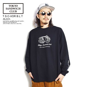 TOKYO SANDWICH CLUB トウキョウサンドウィッチクラブ T.S.C-VOR B.L.T -BLACK- メンズ Tシャツ ロンT ストリート atftps