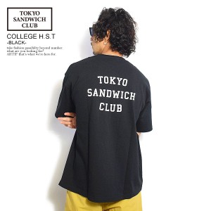 TOKYO SANDWICH CLUB トウキョウサンドウィッチクラブ T.S.C-COLLEGE H.S.T -BLACK- メンズ Tシャツ 半袖 ストリート atftps