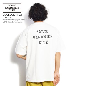 TOKYO SANDWICH CLUB トウキョウサンドウィッチクラブ T.S.C-COLLEGE H.S.T -WHITE- メンズ Tシャツ 半袖 ストリート atftps