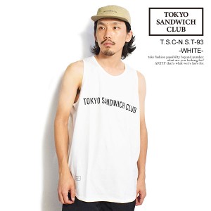 TOKYO SANDWICH CLUB トウキョウサンドウィッチクラブ T.S.C-N.S.T-93 -WHITE- メンズ タンクトップ ノースリーブ ストリート atftps