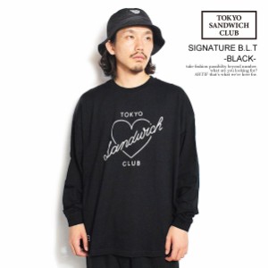 TOKYO SANDWICH CLUB トウキョウサンドウィッチクラブ SIGNATURE B.L.T -BLACK- メンズ Tシャツ ロンT 長袖 ストリート atftps