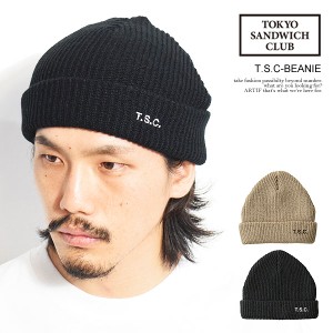 TOKYO SANDWICH CLUB トウキョウサンドウィッチクラブ T.S.C-BEANIE メンズ ニットキャップ ビーニー ストリート atfcap