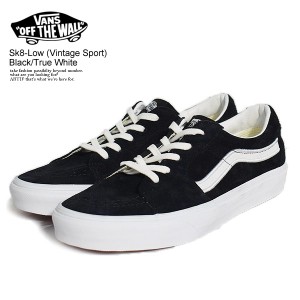 VANS バンズ Sk8-Low (Vintage Sport) Black/True White メンズ スニーカー スケートロー 送料無料 ストリート 正規取扱店 atfacc