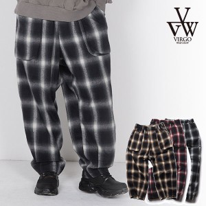 VIRGOwearworks ヴァルゴウェアワークス BLURRED CHECK FAT PANTS メンズ パンツ atfpts