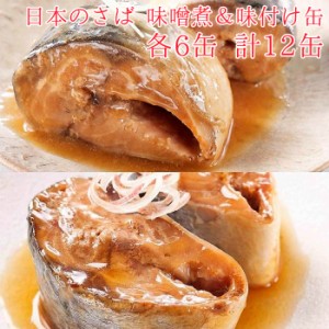 魚 缶詰 魚缶詰 防災 鯖缶 味噌煮＆味付け 各6缶 12缶 セット 宝幸 HOKO 日本のさば サバ缶 鯖 サバ さば 味噌