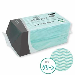 4930444003397 カウンタークロス　レギュラー　グリーン 生活用品・家電 清掃用品・日用雑貨 テーブル用クロス ダイ