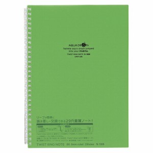 4903419325008 ツイストリングノート　Ｂ5　黄緑 事務用品 ノート・手書き伝票 ノート リヒトラブ N-1608-