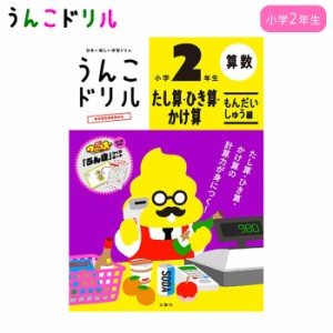 うんこドリル 小学生 2年生 たし算 ひき算 かけ算 問題集 小学生ドリル 幼児ドリル 小2 算数 知育 学習 ワークブック 