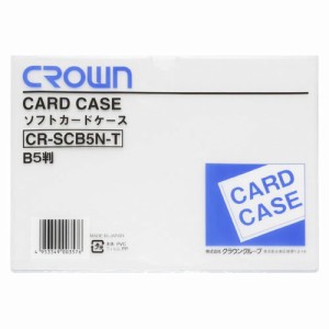 カードケース クリアケース ソフト ソフトカードケース 書類保存 書類 B5判 189×267mm 軟質塩ビ CR-SCB5N