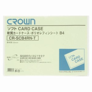 カードケース クリアケース ソフト ソフトカードケース 書類保存 書類 B4判 264×377mm 軟質ポリオレフィン CR-