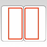 インデックス シール ラベル 付箋 赤枠 マイタック マイタック(R)インデックス メモ 見出し ラベルサイズ 縦27×横34