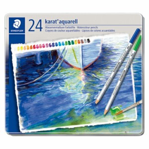 4007817124079 カラトアクェレル水彩色鉛筆24色 事務用品 デザイン用品・画材 水彩色鉛筆 ステッドラー 125 