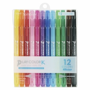 4901991060263 プレイカラーＫ　12色セット 筆記具 マーカーペン・サインペン 水性サインペン トンボ鉛筆 GCF