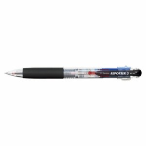 4901991635188 3色ボールペン　リポーター3　透明 筆記具 ボールペン・複合筆記具 多色ボールペン トンボ鉛筆 B