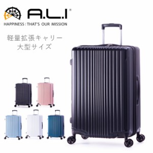 スーツケース Lサイズ 拡張 大型 100L 114L キャリーケース 4輪 アジアラゲージ 拡張キャリー 海外 国内 軽量 