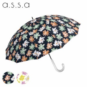 日傘 レディース 長傘 12本骨 55cm 手開き 遮熱 晴雨兼用 STURDY LONG PARASOL キバナ FL-62