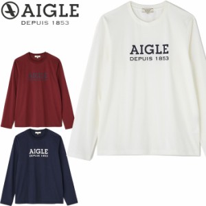 AIGLE エーグル Tシャツ レディース 長袖 吸水速乾 長袖Tシャツ ホワイト/ネイビー/カーキ ZTF048J ロンT トップス ブランド おしゃれ メ