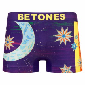 BETONES ビトーンズ ボクサーパンツ メンズ アンダーウェア 下着 フリーサイズ シームレス LUNA3 PURPLE 