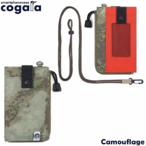 スマートフォンケース ネックストラップ スマホケース スマホポーチ cogara Camouflage メンズ/レディース コー