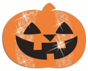 Glitter Pumpkin Paper Wall Deco ハロウィングッズ デコレーション ハロウィンかぼちゃ ゴースト 