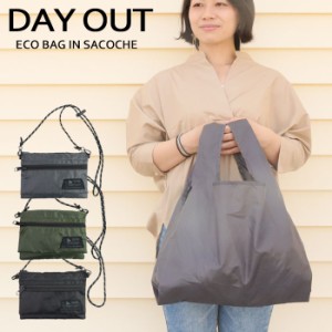 メール便 DAYOUT エコバッグ 折りたたみ コンパクト エコバッグインサコッシュ メンズ サコッシュ 3色 DO-026 