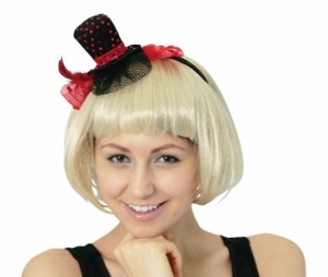 ハロウィングッズ カチューシャ Red Silk Hat Hedbannd ハロウィンコスチューム 仮装 衣装 コスプレ イベン