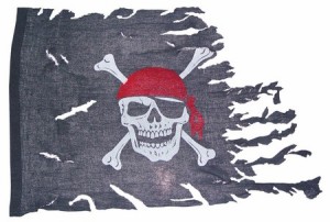 ハロウィングッズTATTERED PIRATE FLAG ハロウイン クリスマス パーテイに