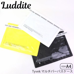 マルチケース 透明 マルチ パーパスケース A4 タイベック LUDDITE ラダイト Tyvek 耐水 耐塵 LDTV-MPA4 クリア クリアケース 通帳ケース 