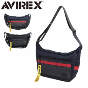 AVIREX アヴィレックス ショルダーバッグ 斜めがけバッグ 横型 メンズ バッグ ブラック ネイビーレッド AVX602 