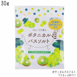 メール便 お試し 入浴剤 フルーツが香る ボタニカルバスソルト マスカット＆キウイ 浴用化粧料 30g×1包 松田医薬品 バス