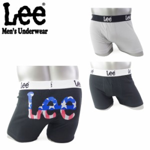 メール便 リー LEE ボクサーパンツ メンズ パンツ おしゃれ 下着 メンズ下着 バックロゴ 全2色 M L LL AD40