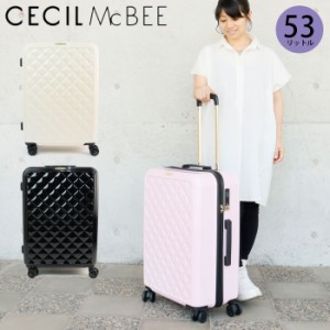 スーツケース Mサイズ CECIL McBEE セシルマクビー キルト キャリーケース かわいい レディース 53L 3〜5泊