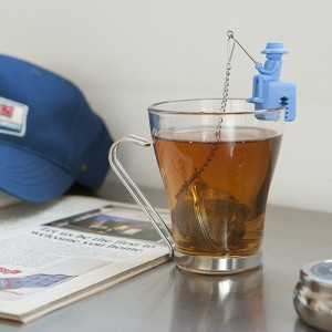 茶こし おしゃれ 紅茶 DULTON ダルトン ハンギング ティーインフューザー Ｔフィッシャーマン ブルー グレー 4673