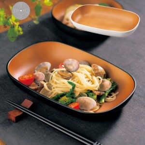 カレー皿 楕円 おしゃれ たつみや プラスチック HAKOYA samon 砂紋 PASTA CURRY BOWL ボウル 2