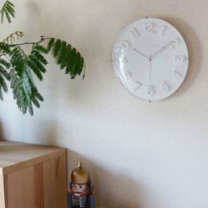 掛け時計 北欧 壁掛け 時計 アナログ BLUEANT 3Dクロック ホワイト かけ時計 掛時計 壁掛け時計 インテリア とけ