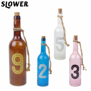 インテリアライト ライト グラスライト テーブル SLOWER スロウワー GLASS LIGHT NUMBER BOTTLE