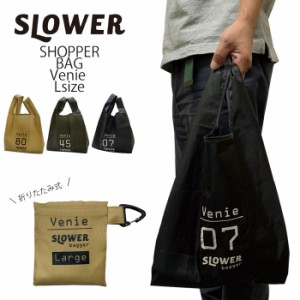 SLOWER/スロウワー Venie (L  メンズ/レディース ブラック/サンド/オリーブ Lサイズ エコバッグ マイバッグ