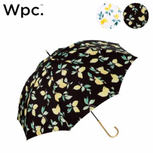 Wpc 傘 レディース 長傘 雨傘 ワールドパーティー レモン ブラック ホワイト 58cm 97168-02 レモン 果物 