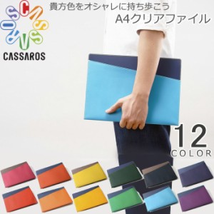 クリアファイル a4 クリアファイルケース キャリングホルダー 書類ケース CASSAROS キャサロス 日本製 メンズ レディ