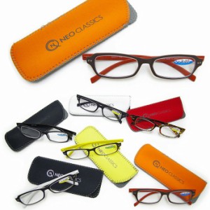 老眼鏡 おしゃれ シニアグラス メガネケース付き 度数 1.0-3.5 NEO CLASSICS GLR01 エレガント コンパ