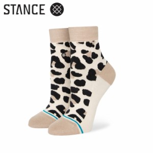 STANCE スタンス ソックス 靴下 くるぶし クォーター ショート おしゃれ  SPOT ON QTR LEOPARD W