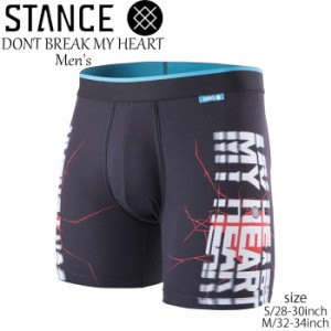 メール便 STANCE スタンス ボクサーパンツ メンズ パンツ DONT BREAK MY HEART WH ブラック S 