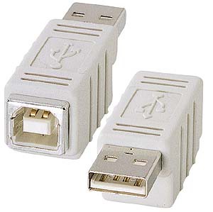 USBアダプター 《USB Bコネクタメス−USB Aコネクタオス》[AD-USB5]