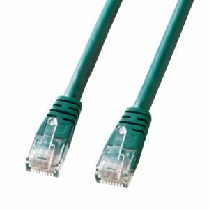 Cat 5e LANケーブル 1m 単線 グリーン [KB-T5T-01GN]