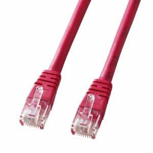 Cat 5e LANケーブル 1m 単線 レッド [KB-T5T-01RN]