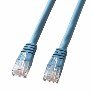 Cat 5e LANケーブル 2m 単線 ブルー [KB-T5T-02BLN]