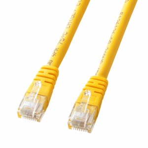 Cat 5e LANケーブル 2m 単線 イエロー [KB-T5T-02YN]